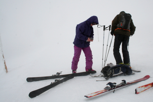 Krkonoše, sedlo mezi Luční a Studniční horou. Krkonoše, sedlo mezi Luční a Studniční horou.