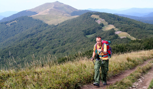 Bieszczady, polonina Wetlinska. Bieszczady.