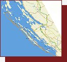 Chorvatsko, mapa plavby