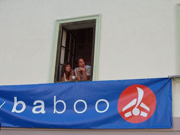 Flybaboo party, Praha, Nebozzek, 23. ervna 2005 