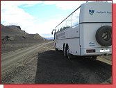 Island, Landmannalaugar, autobusem do vnitrozem 