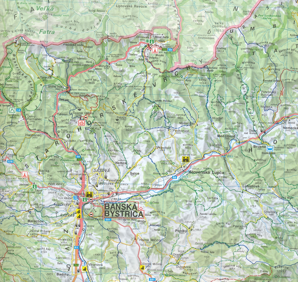 Mapy slovenskch kraj SACR - ukzka