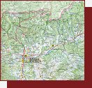 Mapa slovenskch kraj  vydan Slovenskou agenturou pro cestovn ruch - ukzka