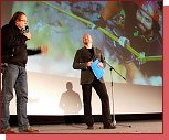 Potp a filma Steve Lichatg (vlevo). Zahjen Mezinrodnho festivalu outdoorovch film 2011 v Ostrav. 