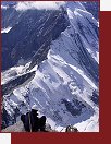 Pohled na heben Dent dHerens ze Lvho hebene na Matterhorn