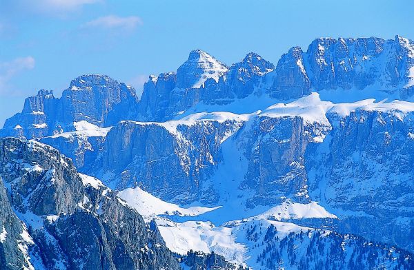 Dolomity, Jin Tyrolsko, zima