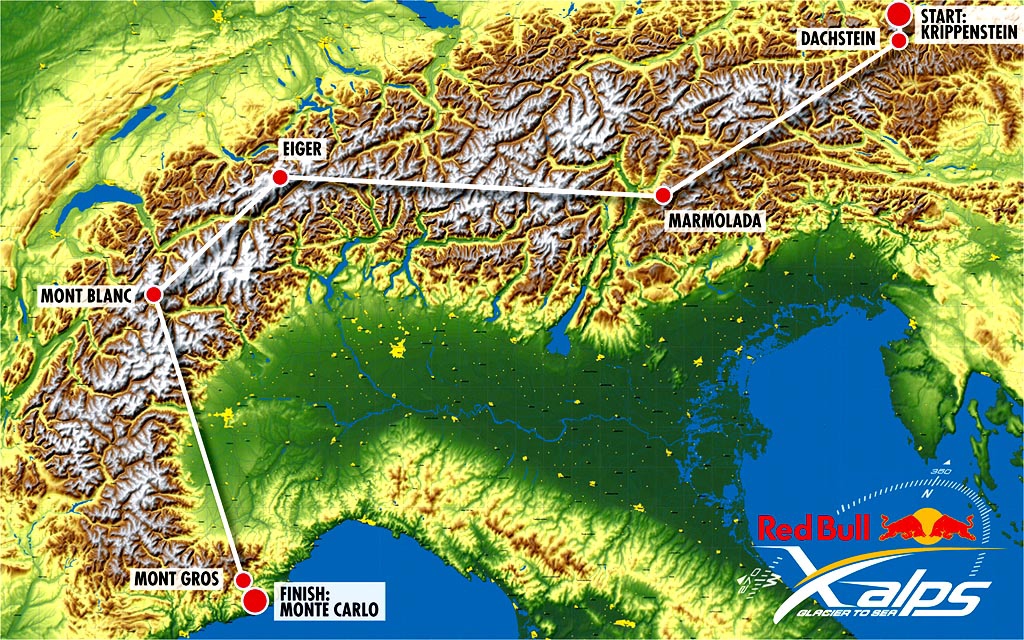 FotX-Alps 2007, mapa zvodu