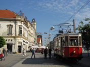 Historická česká tramvaj v Osijeku