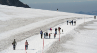 Horská zimní turistika a výlety na sněžnicích ve Štýrsku