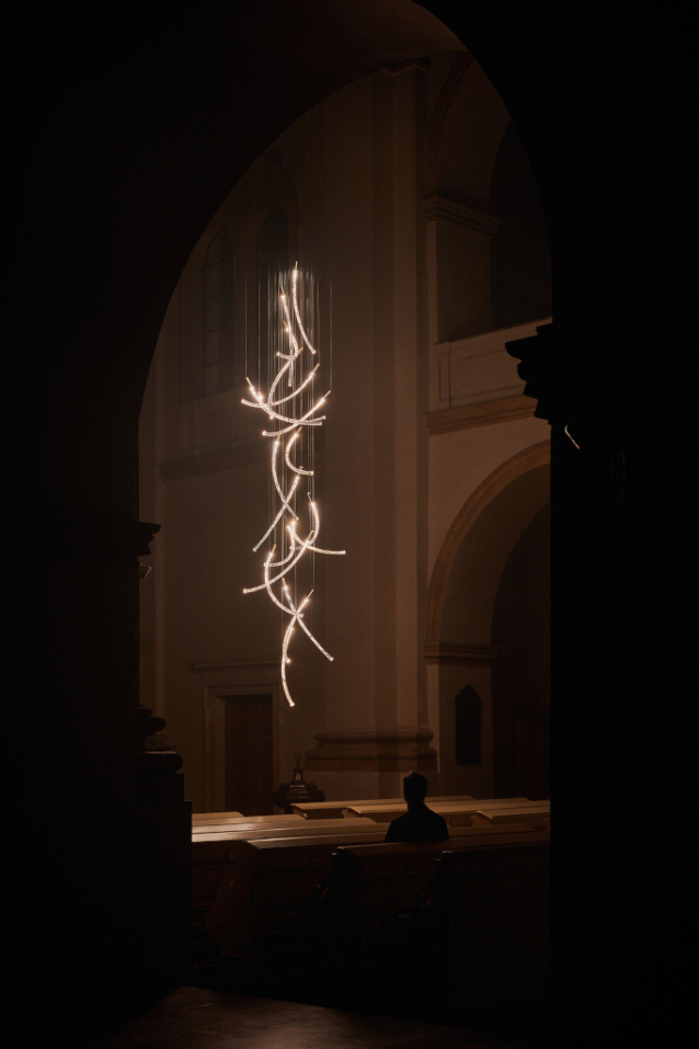 The new Flare lighting by Czech brand Bomma will shine in the Church of Salvator