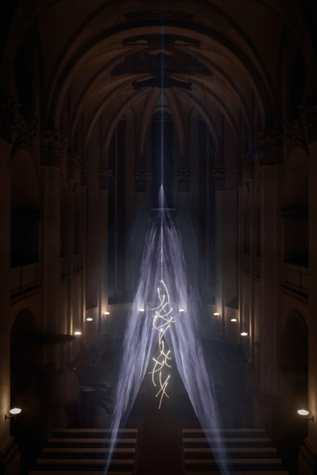 The new Flare lighting by Czech brand Bomma will shine in the Church of Salvator