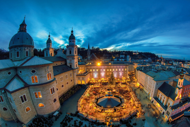 Salzburg Christkindlmarkt at Domplatz and Residenzplatz