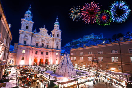 Salzburg Christkindlmarkt at Domplatz and Residenzplatz