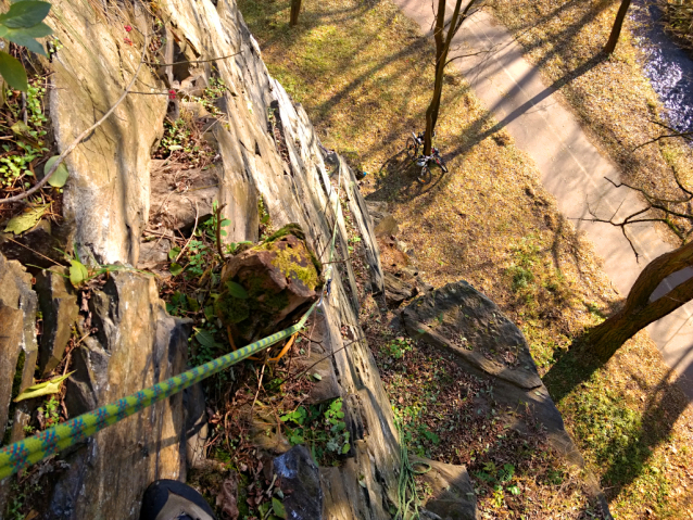 Zbořený Kostelec - tradiční lezení na podzim, ale v zimním chladu