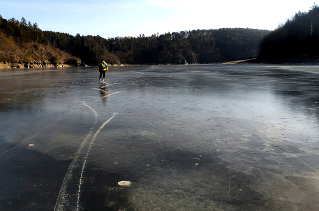 Nejlepší bruslení: Zvíkov, Vltava, Otava