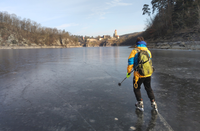 Nejlepší bruslení: Zvíkov, Vltava, Otava