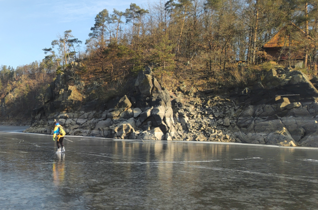 Nejlepší bruslení: Zvíkov, Vltava, Otava