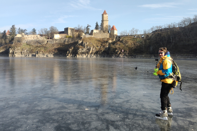 Nejlepší bruslení: Zvíkov, Vltava, Otava