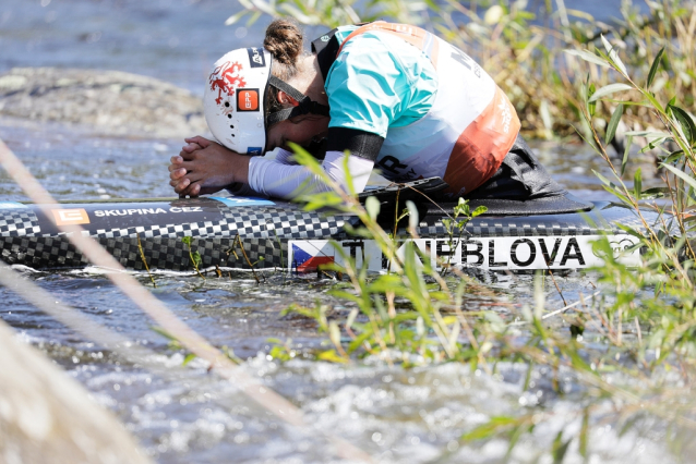 Singlkanoistka Tereza Kneblová vyhrála Český pohár ve vodním slalomu