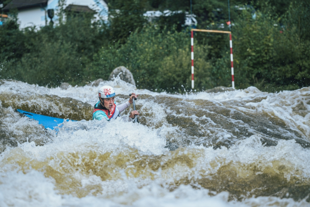 Singlkanoistka Tereza Kneblová vyhrála Český pohár ve vodním slalomu