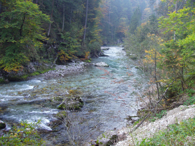 Rakouská řeka Steyr