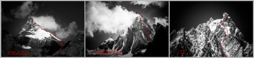 Kashmir Himalaya: Bhala (5900 m), Te (5900 m), Tupendeo (5700 m). Mountaineering Expedition Kishtwar, India´s Kashmir Himalaya.