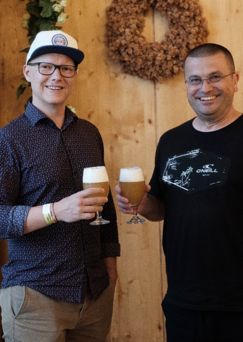 Domovarník Martin Březa a manažer Tomáš Drahoňovský.