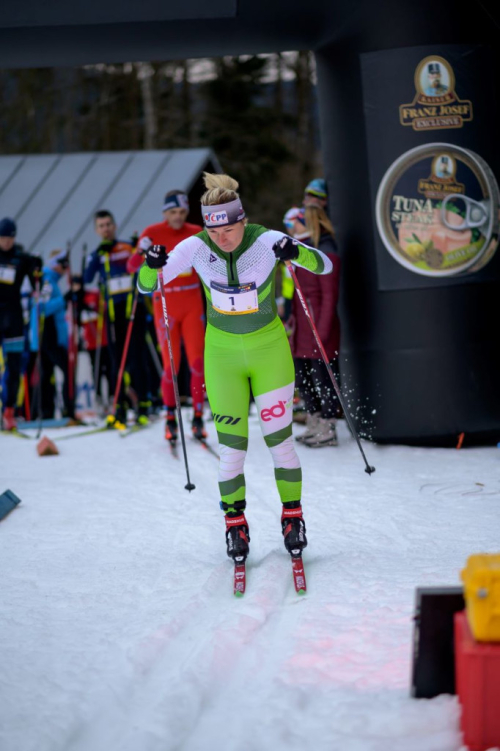 Eva Vrabcová Nývltová závodí na Noční stopa Valachy 2024. Noční stopa Valachy.