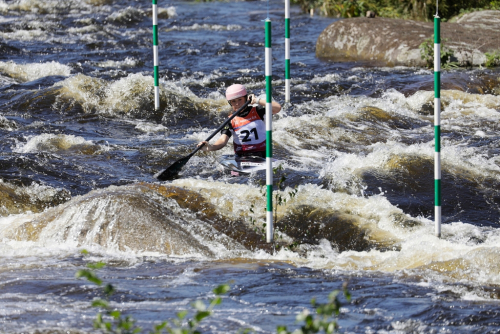 Lipno, vodní slalom.