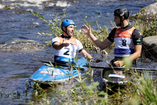 Lipno, vodní slalom.