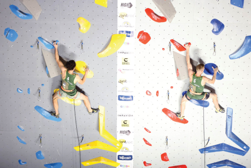 Adam Ondra a Jakob Schubert. Finále Rock Master 2023. Rock Master.