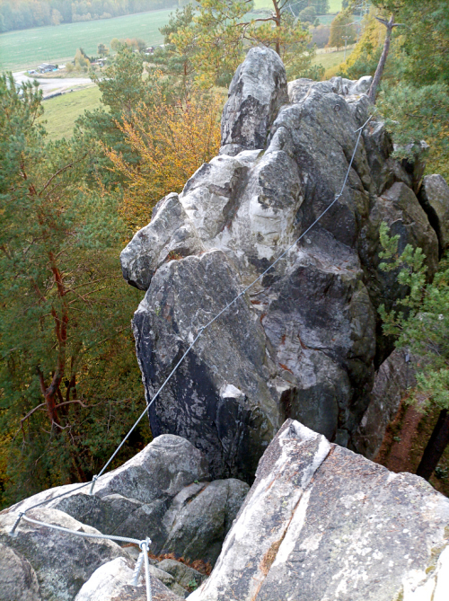 Bezděčínská věž, via ferrata Skab.