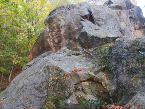 Bezděčínská věž, via ferrata Skab.