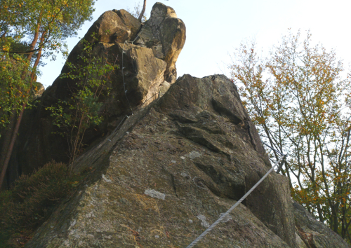 Bezděčínská věž, via ferrata Skab.