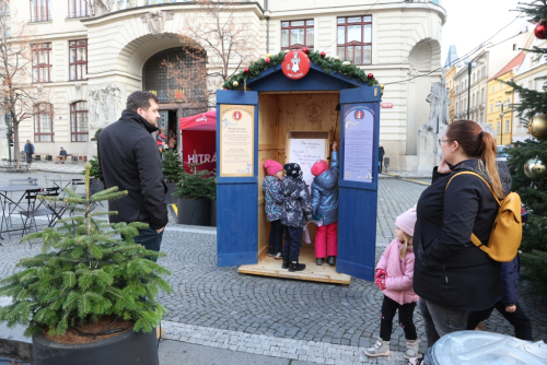 Vánoční trh, Mariánské náměstí, Praha.