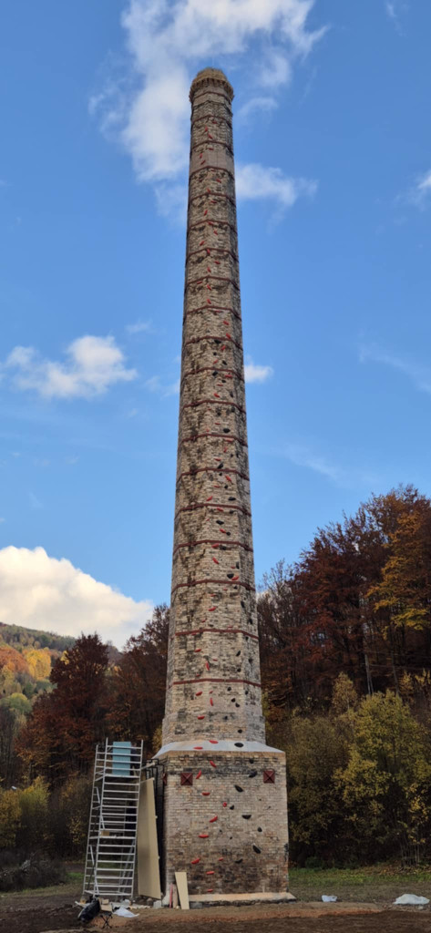 Utekáč climbing wall.