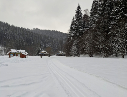 Běžky Velké Karlovice, Beskydy.